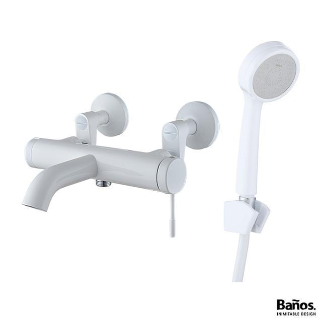 바노스 루카 BF221W-S 화이트 욕실 욕조 샤워 수전 샤워기 수도꼭지 세트