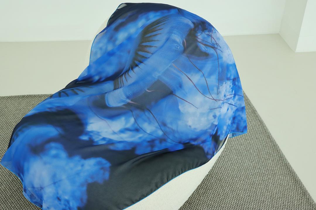 쉬폰 패브릭 포스터 / 해파리 ver.4