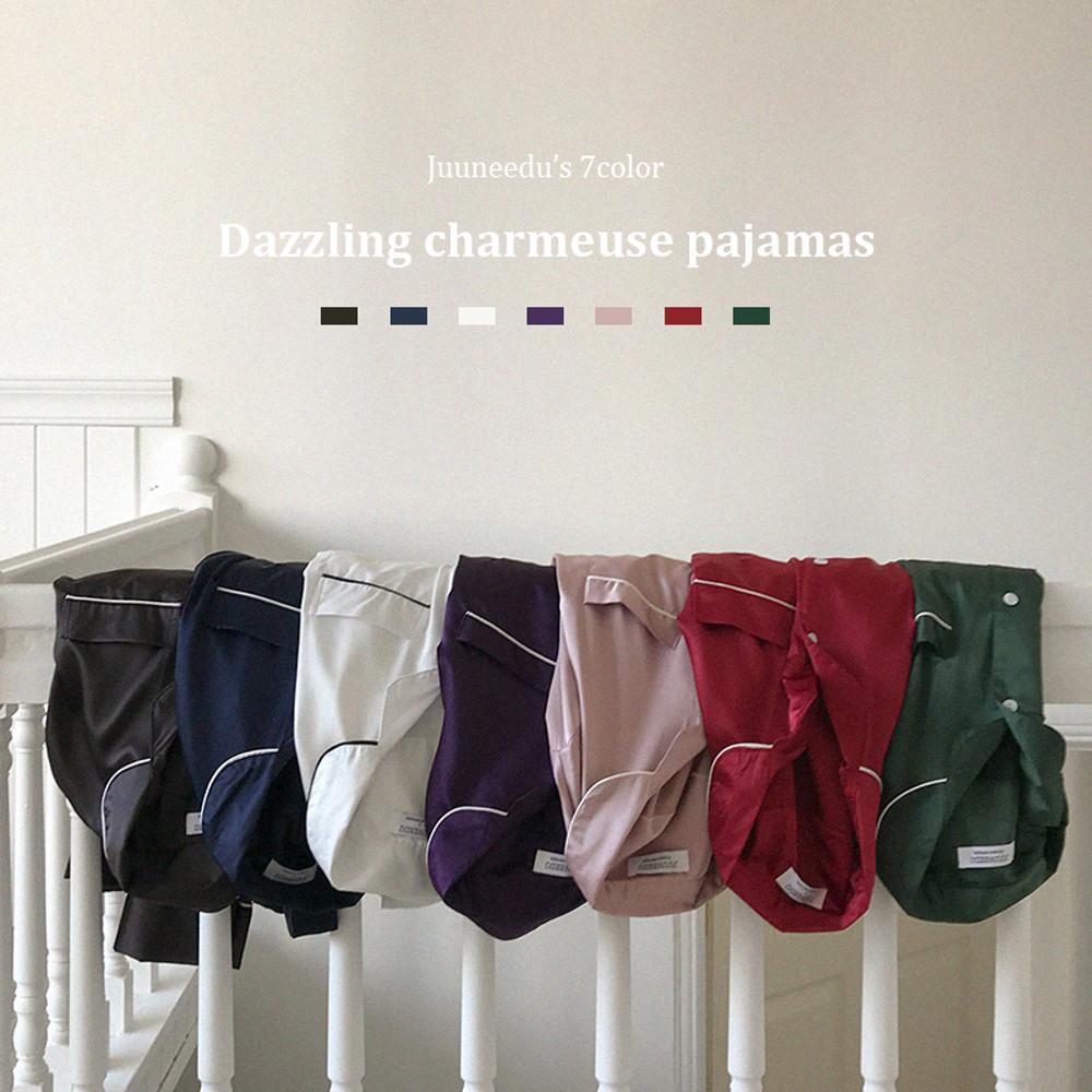 J’eu 데즐링 샤무즈 파자마세트 7color