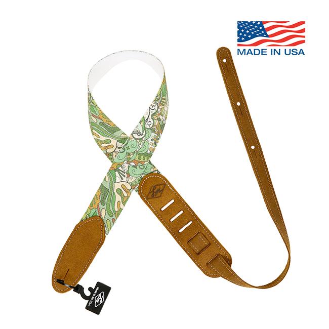 LM Woodstock Green / Cotton Strap 코튼 가죽테일 스트랩(WDK-GR)