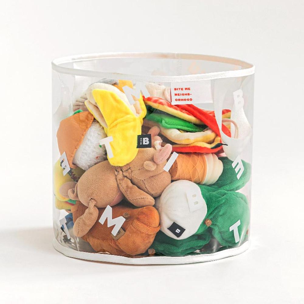 바잇미 강아지 장난감 바구니 클리어 토이바스켓 L사이즈 (4 color)