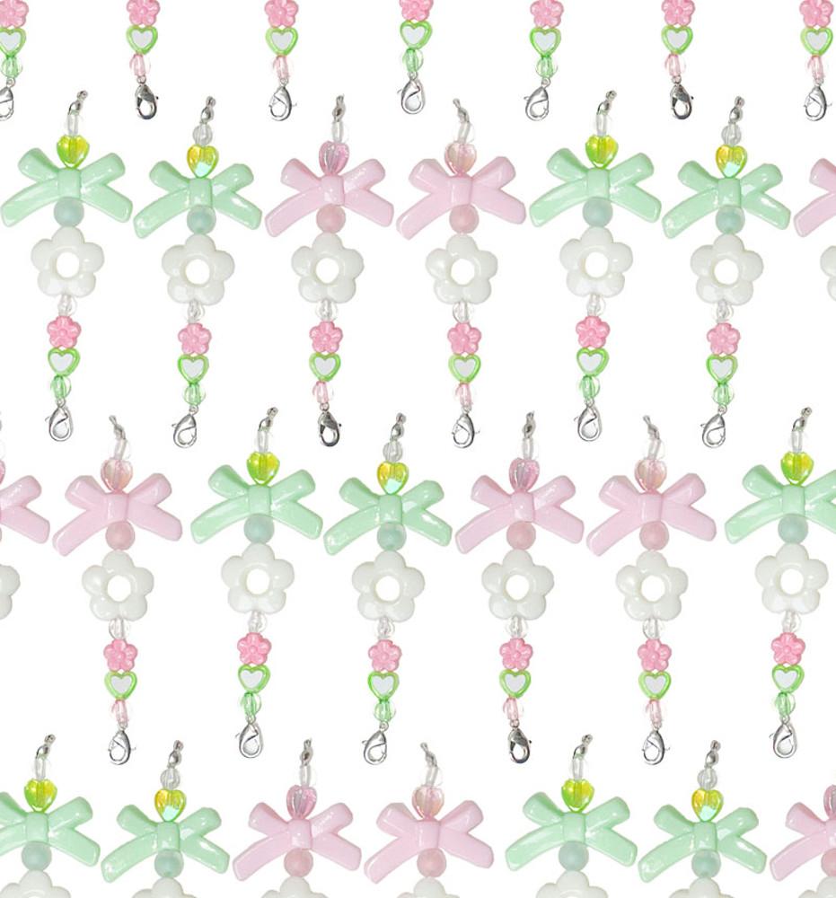 (수디어리) 리본 꽃 요정 비즈키링