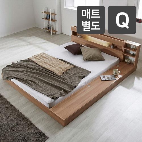 파로마 캐슬 수납 저상형 LED침대 Q (매트별도)