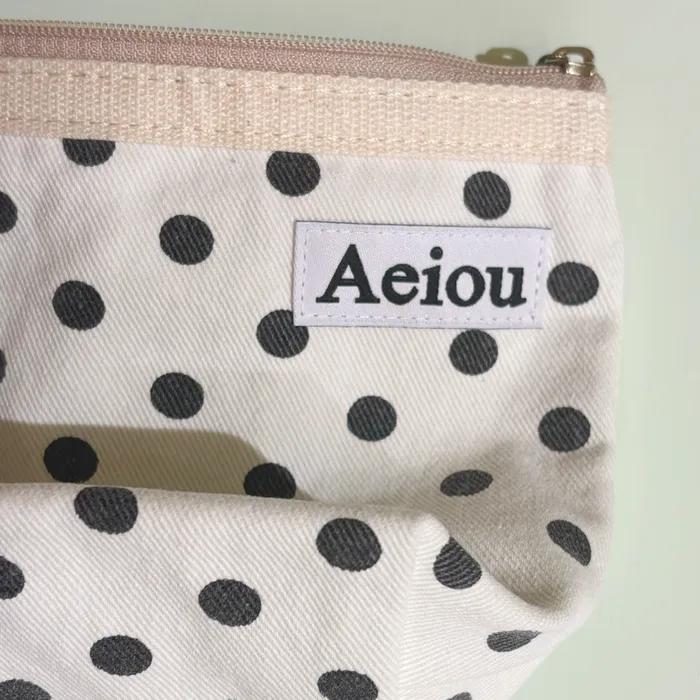 Aeiou Basic Pouch (M size)  Ding Ding Dot