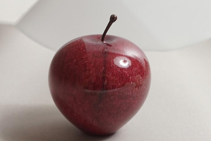 마블 스톤 사과 오브제