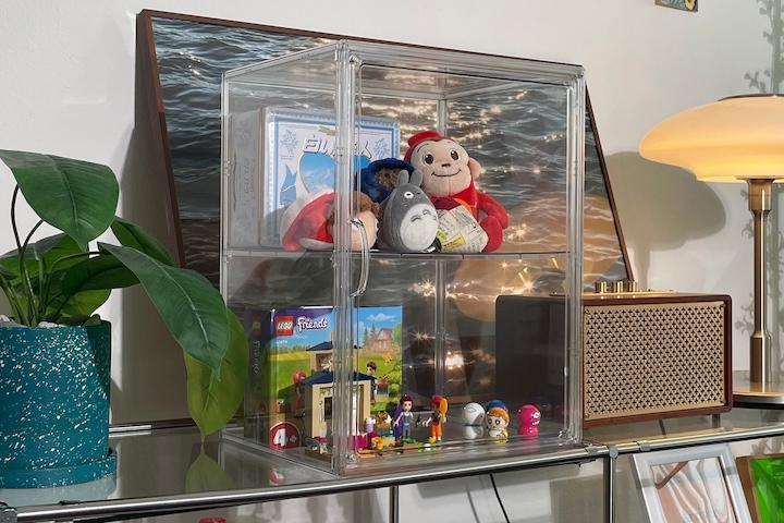 [3천원쿠폰][1+1] 피규어 레고 인형 아크릴 케이스 장식장 정리함 보관함 진열장 분리형