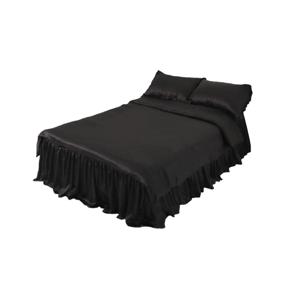 Black Satin 베드스커트 Full Set