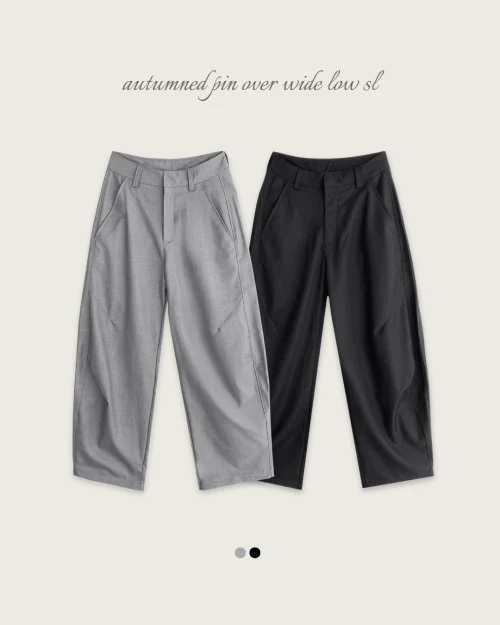 [ OVER MAX ] 어텀드 핀 오버 와이드 로우 SL