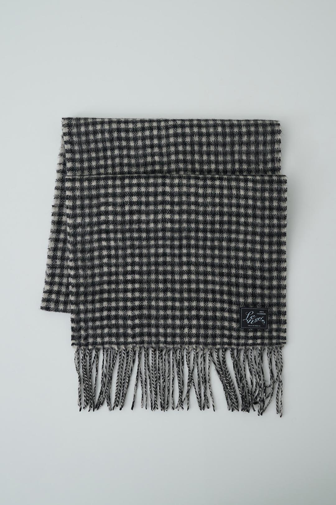 [Exclusive] Pure Cashmere Muffler (Check)