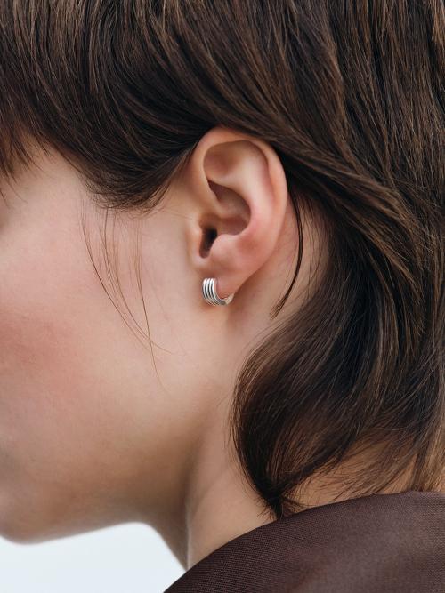 Close Mini Earring (silver925)(2color)
