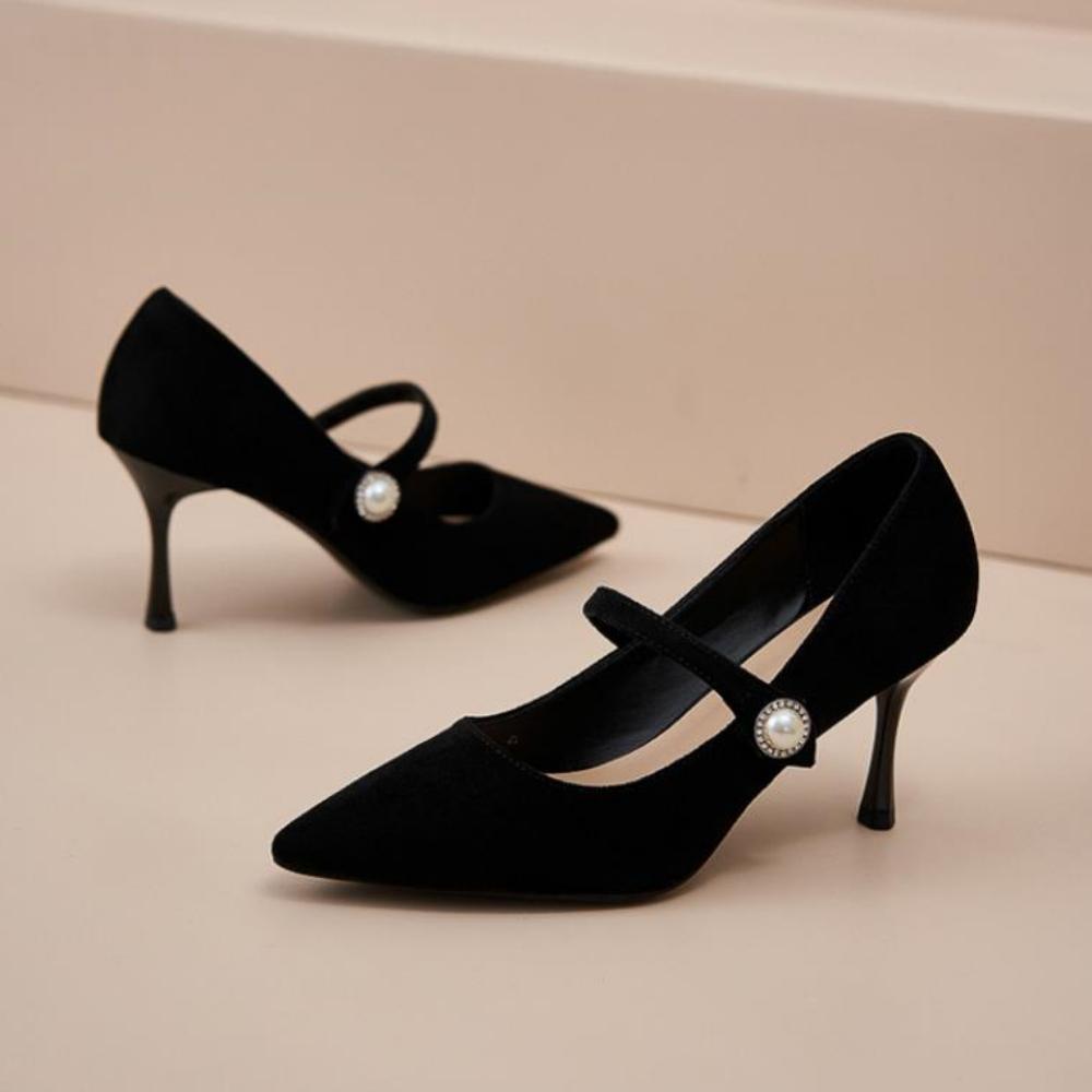 220-260 세비아 3,5,7cm 스웨이드 메리제인 스틸레토 펌프스 힐 3color