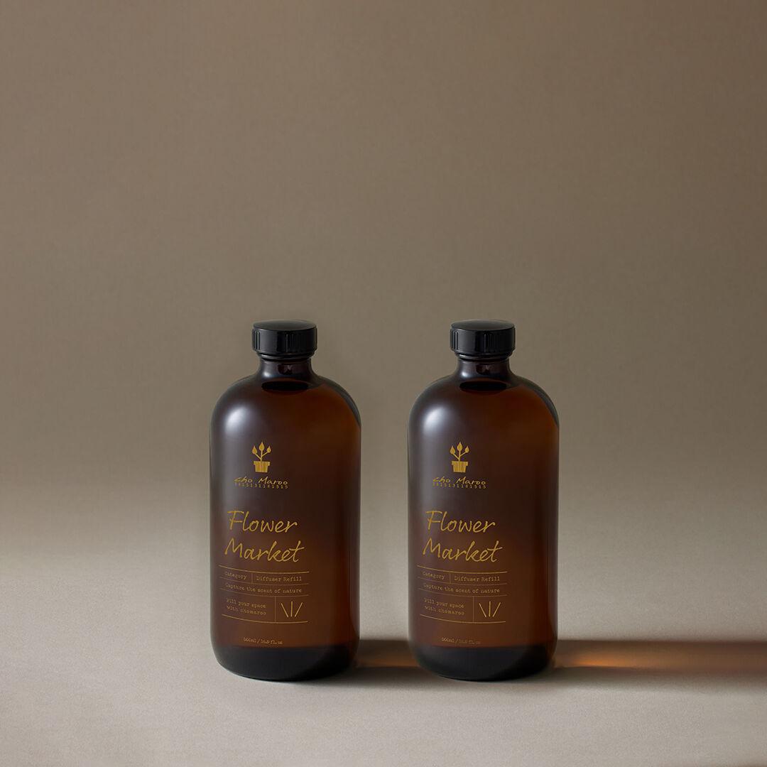 초마루 플라워마켓 디퓨저 대용량 리필 500ml (1+1)
