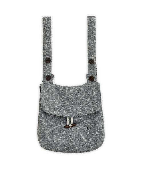 니트 더플 버튼 백팩 (그레이)