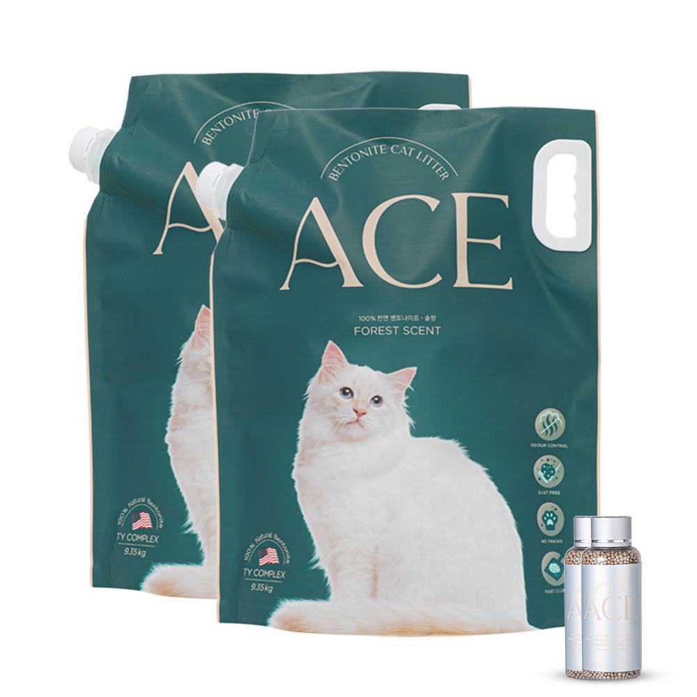 [에이스벤토나이트] 먼지없는 벤토나이트모래 포레스트 9.35kg 1+1
