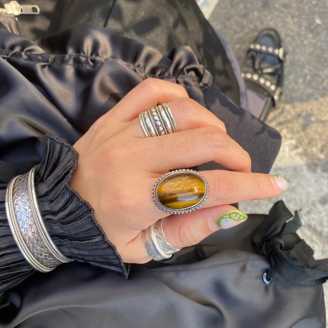 Tiger eye's 925silver ring | 후루츠패밀리
