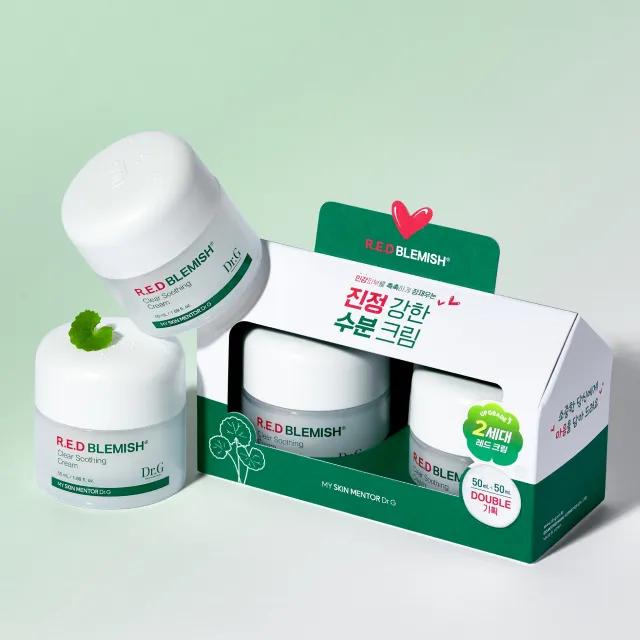 [공식] 레드 블레미쉬 클리어 수딩 크림 50ml 듀오 기프트 세트