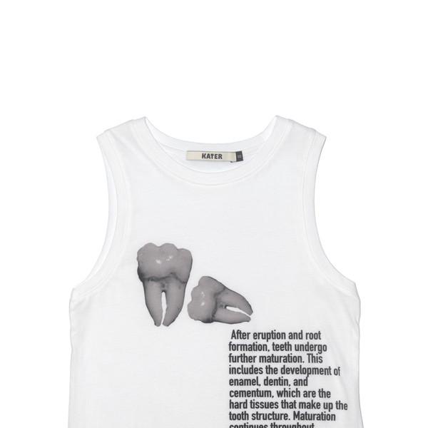 Teeth Sleeveless Tee White