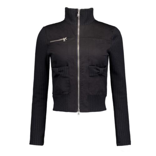 Twin ribbon jacket (black)