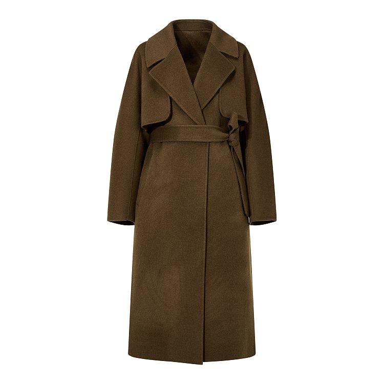 디태처블 슬리브 앙고라 코트