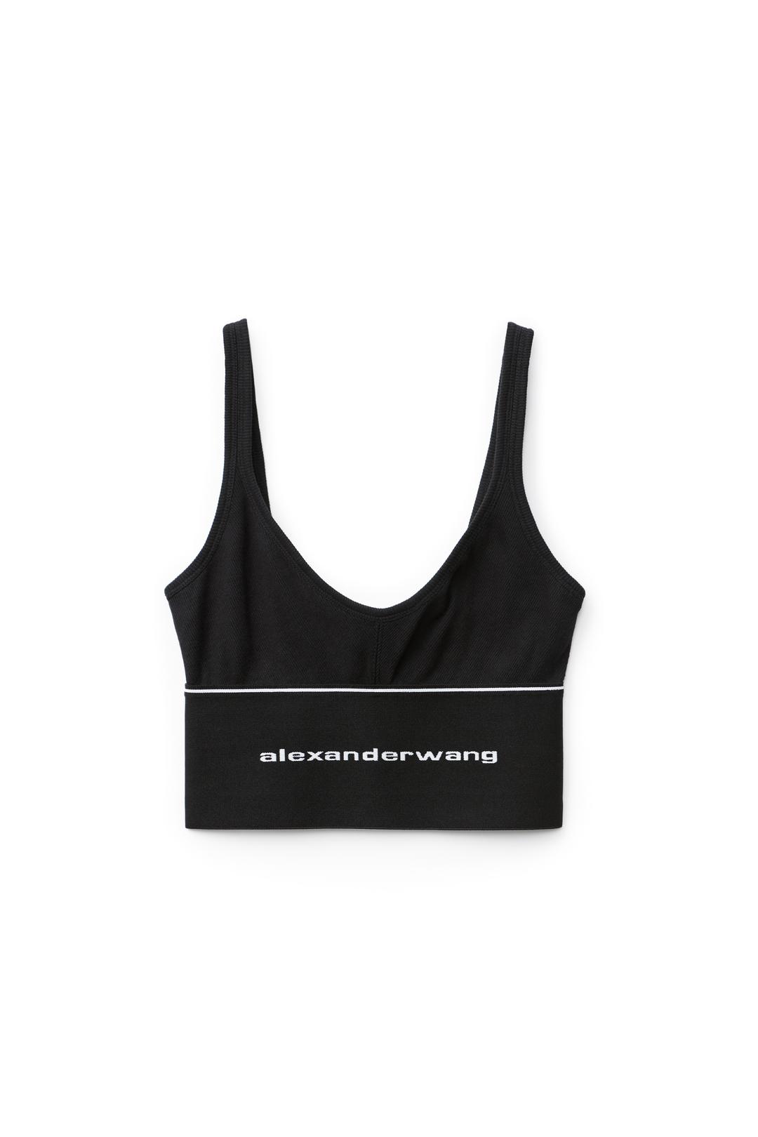 Logo Elastic Bra In Ribbed Jersey