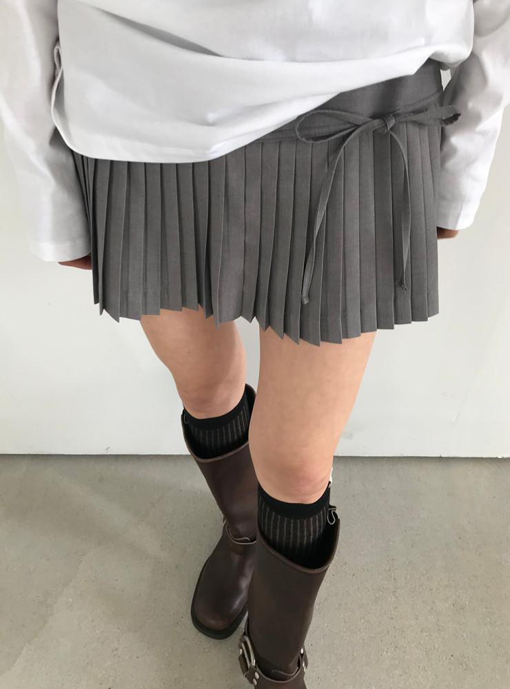 위아 웬디 스커트 (2color) we are 미니스커트 치마바지 아코디언주름 플리츠