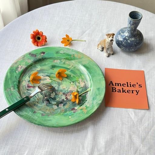 Forest 핸드페인팅 레터링가능 플레이트