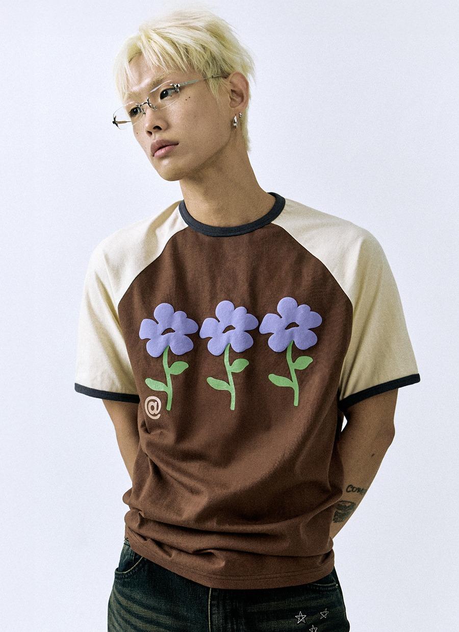 KONETSU Garden Raglan Ringer Tee