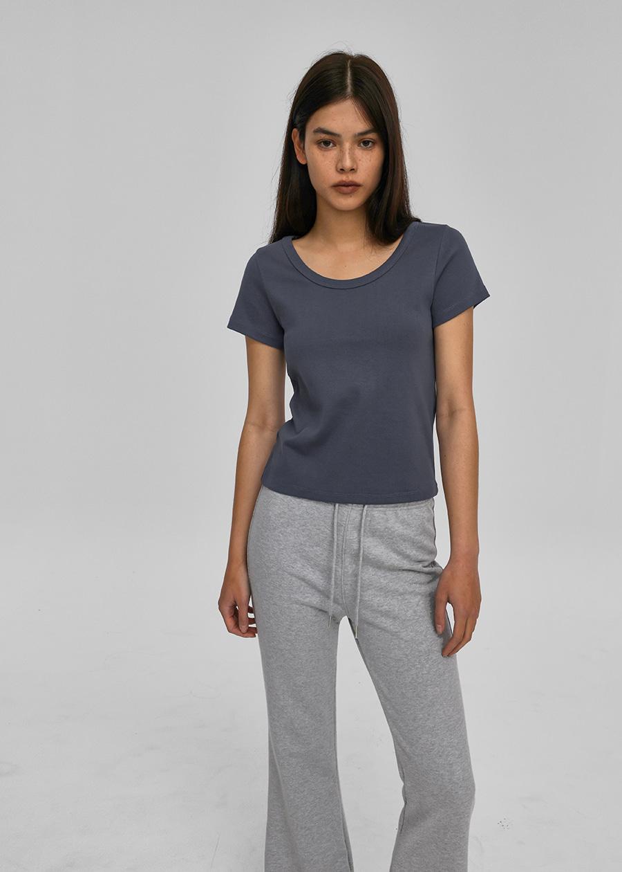 블랙업 [30만장판매] [B-BASIC] 스탠다드 유넥 반팔티