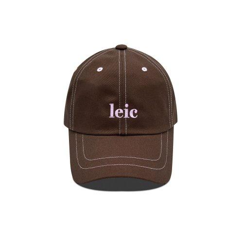 LEIC STITCH BALL CAP (brown)