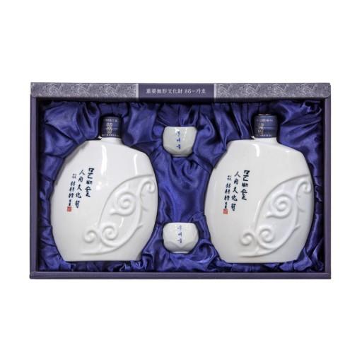 [선물세트] 문배술 천향세트 alc40%2본, 잔2개