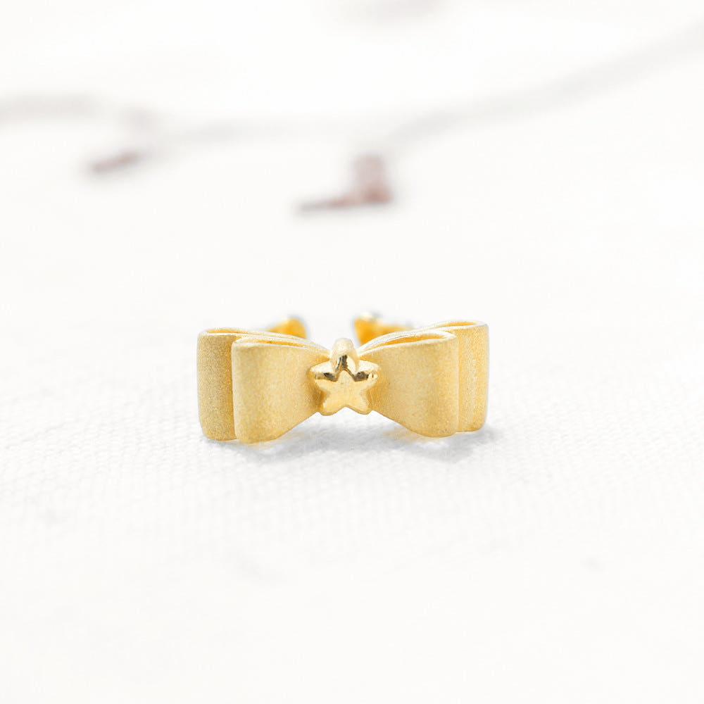 미니별 리본 순금 애기돌반지 아기 백일 손자 종로 조카 돌잔치 선물 3.75g