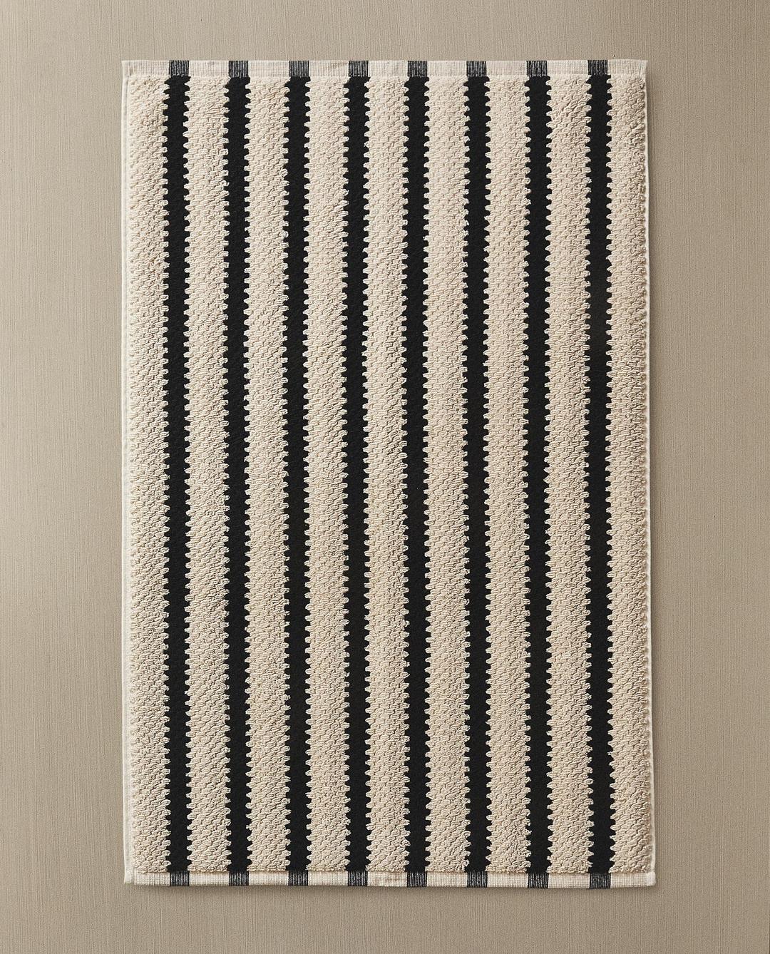 기하학적 자카드 욕실 발매트