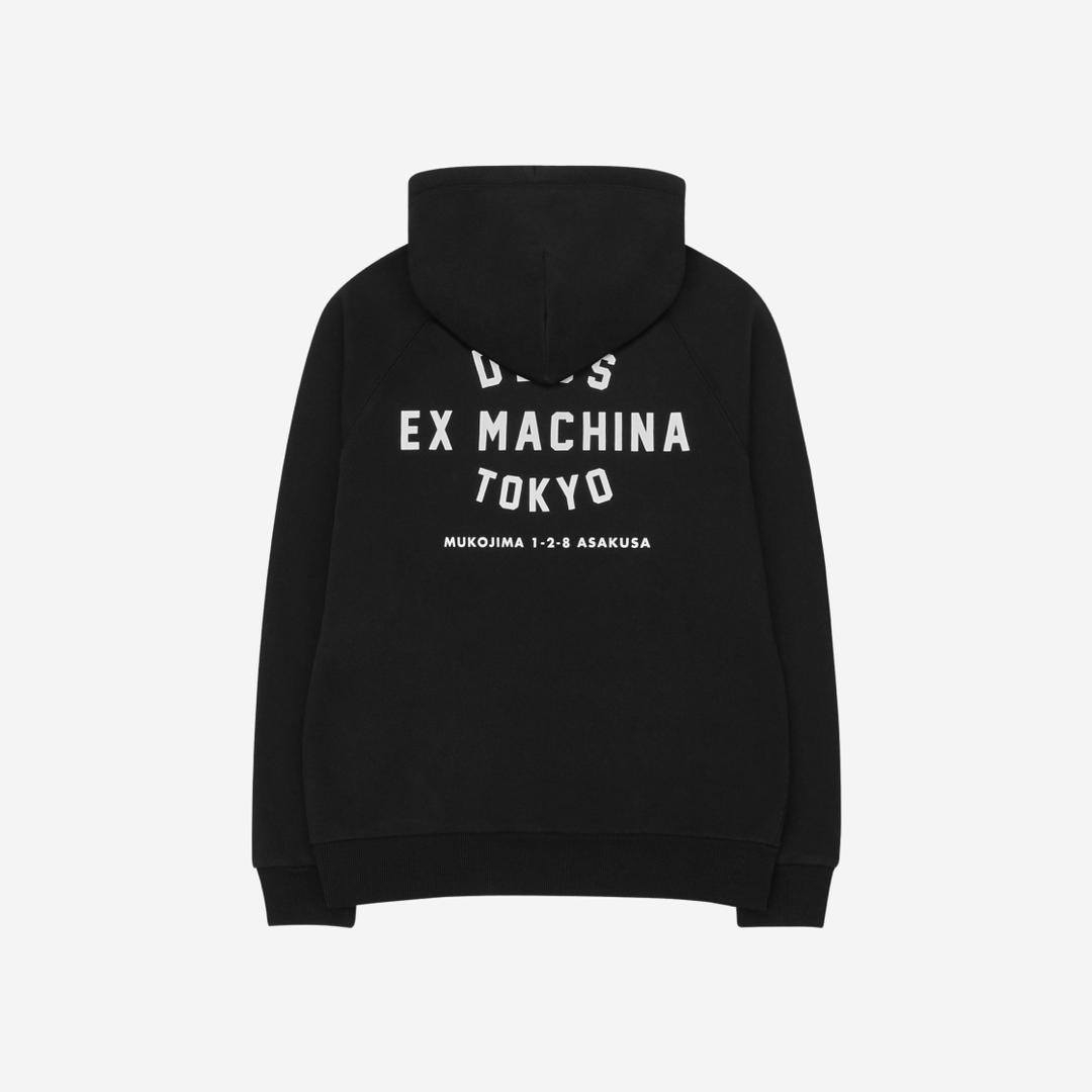 Deus Ex Machina Tokyo Asakusa Address Hoodie Black