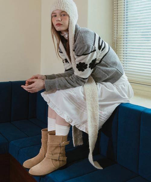 Hayden 4Color  롱/미들 2type 투 스트랩  캐쥬얼 무드 부츠 2.5Cm