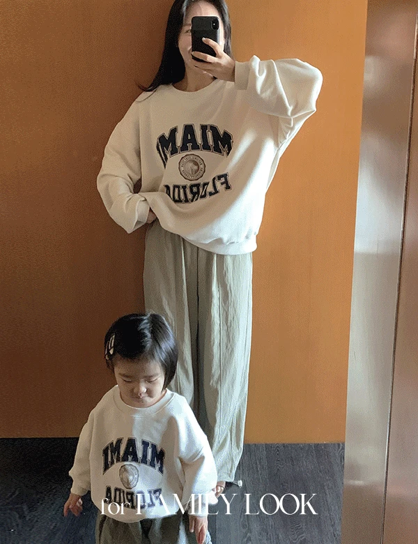 [♥겨울기모버전추가♥]‘어른ver/베이비ver’플로우 루즈 맨투맨 (3color)