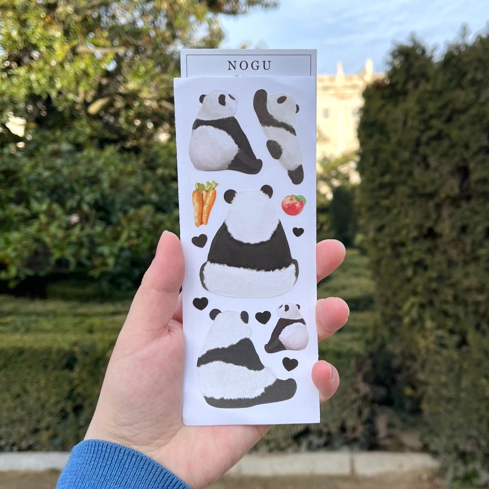 [NOGU노구] 유화 판다 모조지 스티커