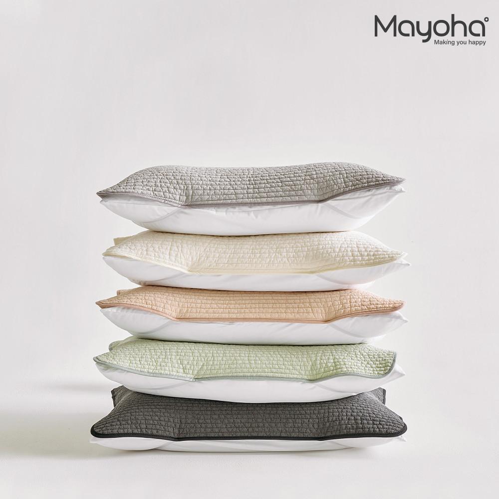 마요하 원데이원픽 밴딩 베개커버 순면 피그먼트 40x60