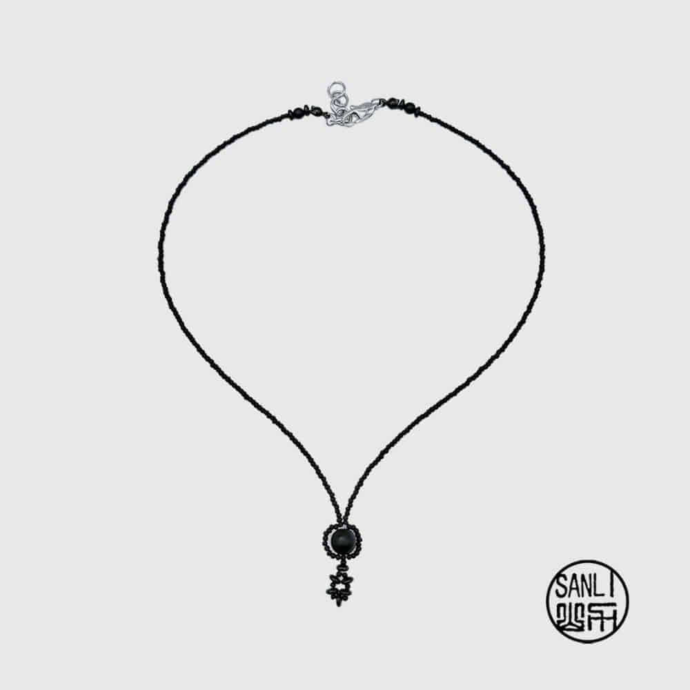 Onyx drop necklace (2 size)