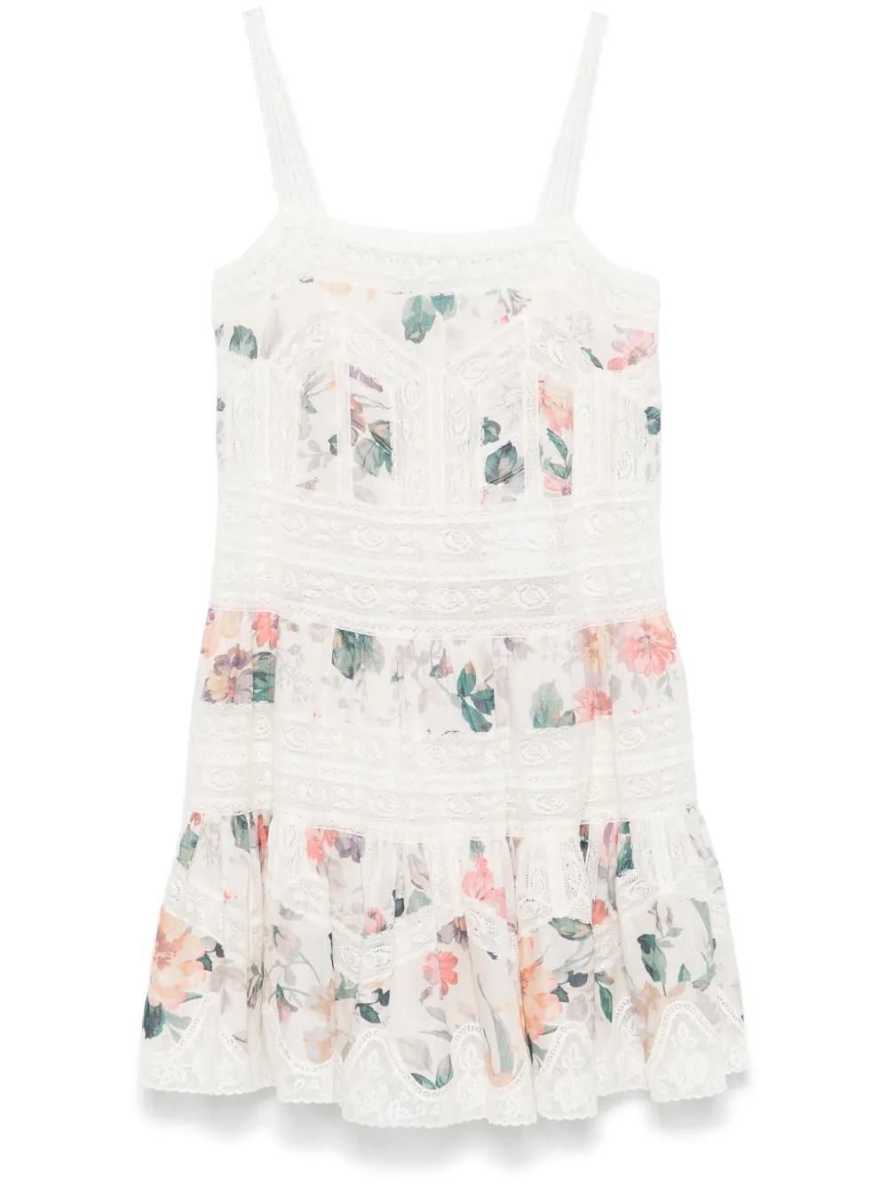 ZIMMERMANN 아카시아 미니 드레스 | 화이트 | FARFETCH KR