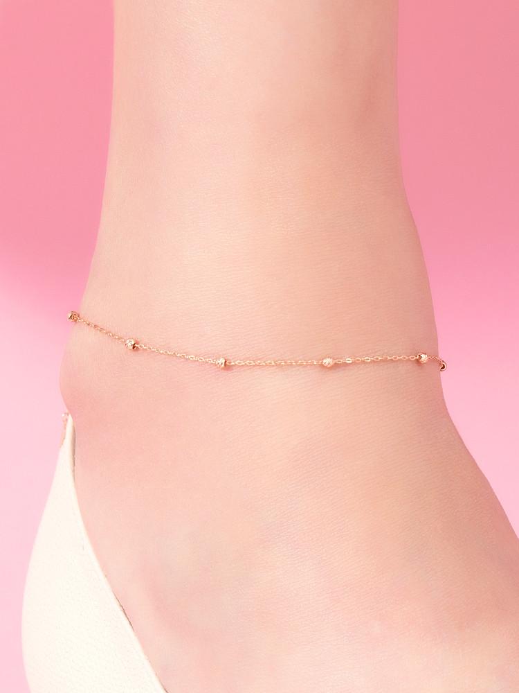 14K 샤인 컷팅볼 발찌[당일출고]