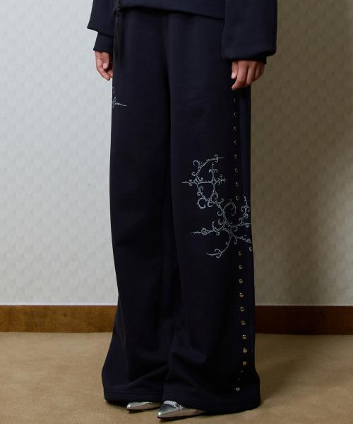 GT PRINTED TRANING PANTS(NAVY)