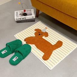 귀여운 논슬립 러그 파티 강아지 고양이 디자인 택1 / 거실 침실 카페트 소품