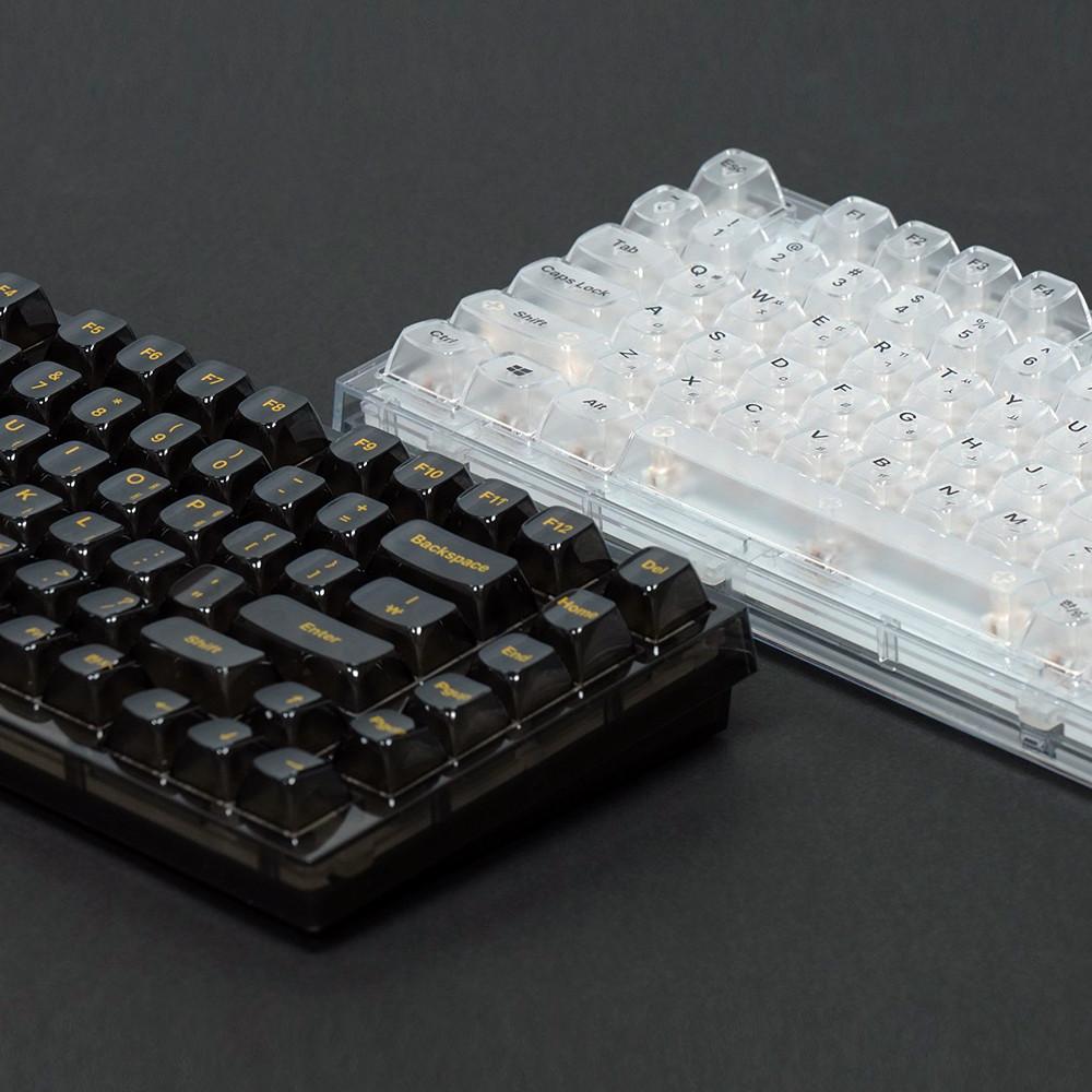 YUNZII X75 투명 키보드 저소음 타이핑 기계식 키보드 ( 대박 리뷰이벤트 )