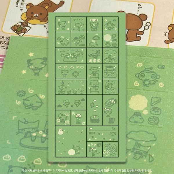 (스티커) 사각메론소다클럽