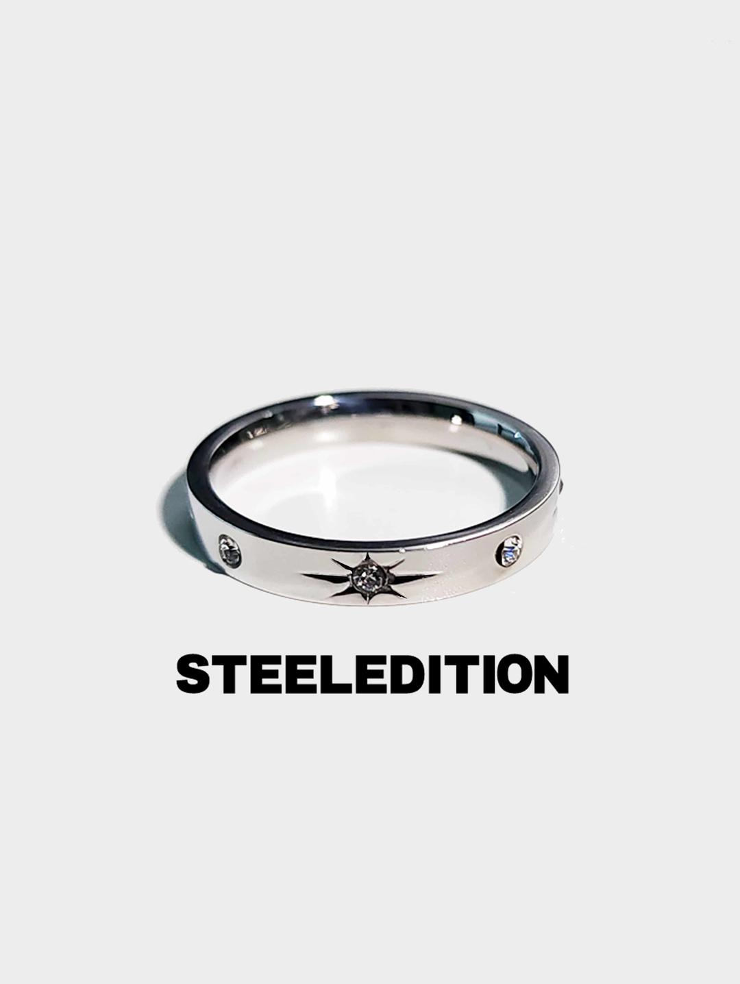 큐빅 스파크 별 반지