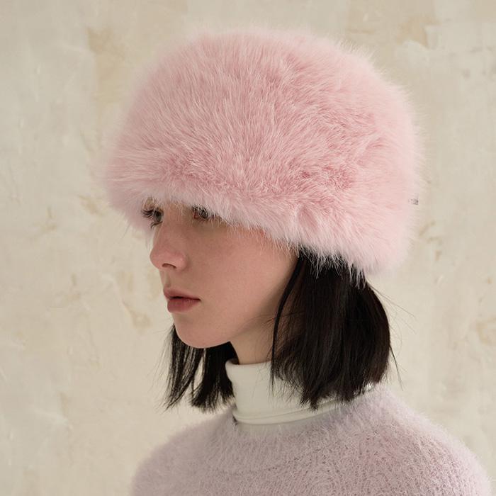 VA 스퀘어 롱라벨 샤프카 햇 핑크