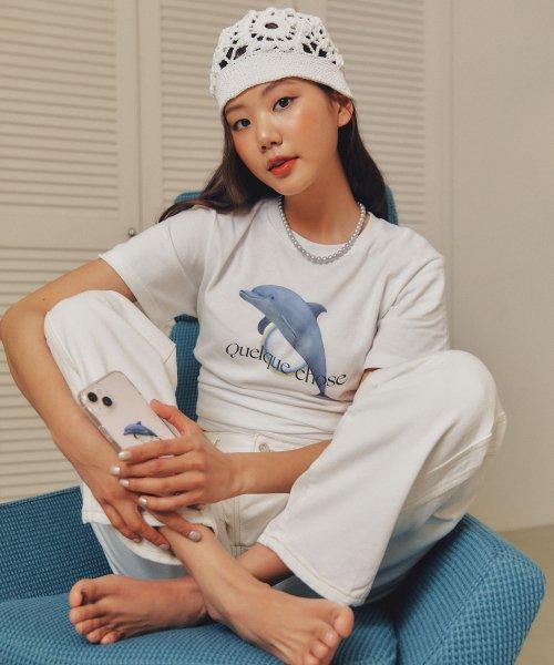 돌핀 티셔츠_화이트