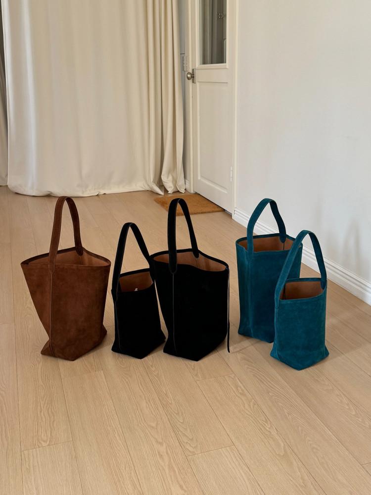 스웨이드 앙상블백 Ensemble Bag 소가죽 세무 숄더백