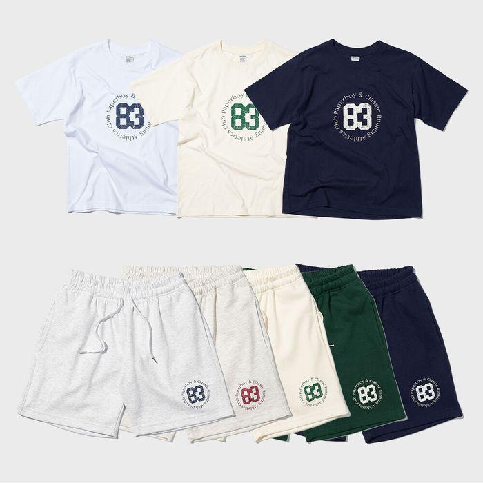 [SET] 비기닝83 반팔 & 하프팬츠 셋업