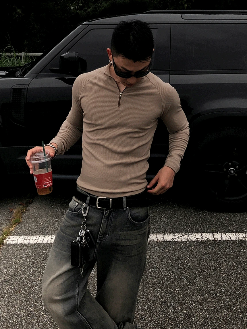 premium 테토남 반집업 긴팔 (4color)